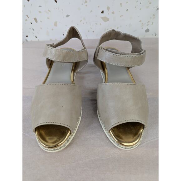 SAYDO DANCE OFF BREZZA Lightweight Tan Leather Open Toe Sandals Shoes Size 5.5 - Picture 7 of 8